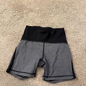 lululemon athletica Black and Gray Athletic Shorts